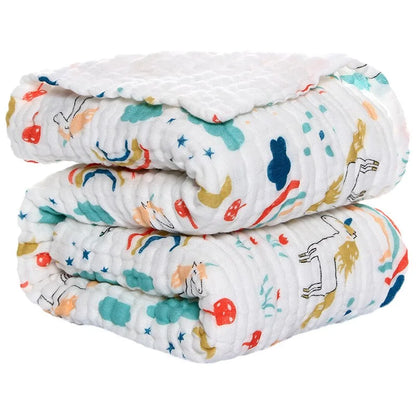 Baby Swaddle Wrap - Soft Organic Cotton Muslin Swaddle Wrap Organic Baby Blankets - Lightweight, Breathable, Large 105cm x 105cm