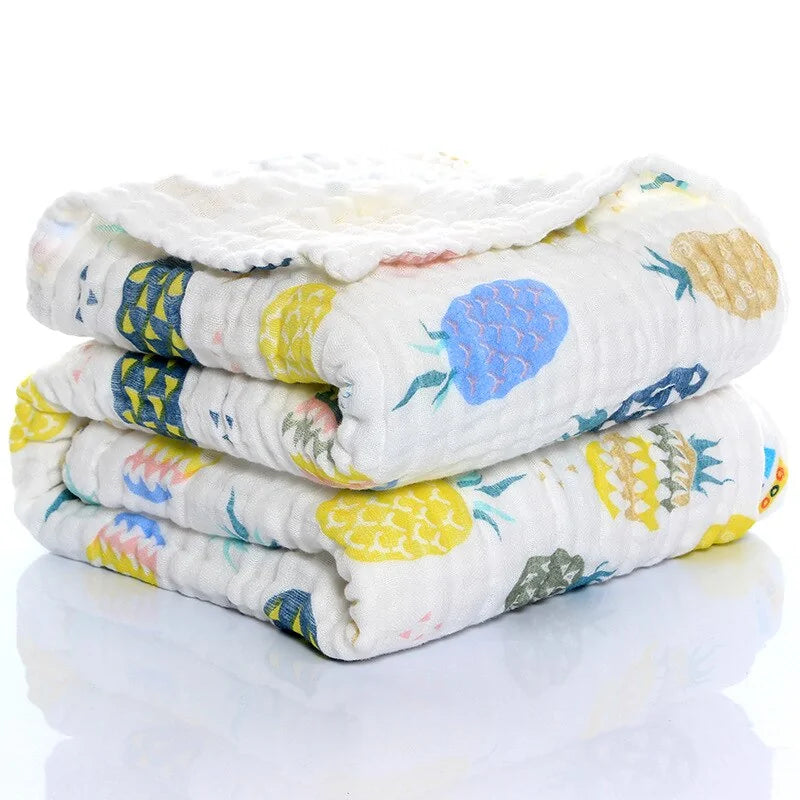 Baby Swaddle Wrap - Soft Organic Cotton Muslin Swaddle Wrap Organic Baby Blankets - Lightweight, Breathable, Large 105cm x 105cm