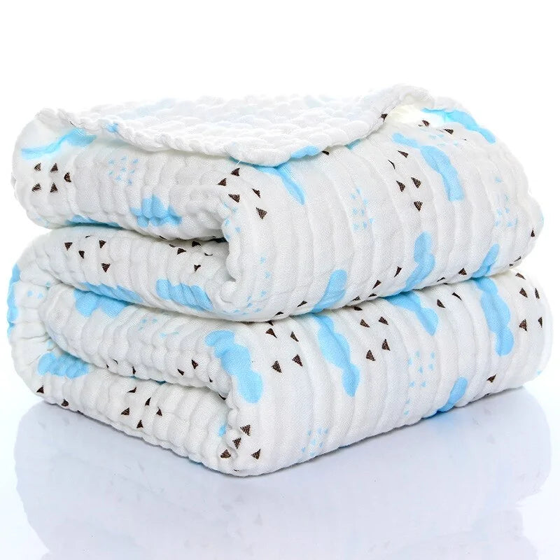 Baby Swaddle Wrap - Soft Organic Cotton Muslin Swaddle Wrap Organic Baby Blankets - Lightweight, Breathable, Large 105cm x 105cm