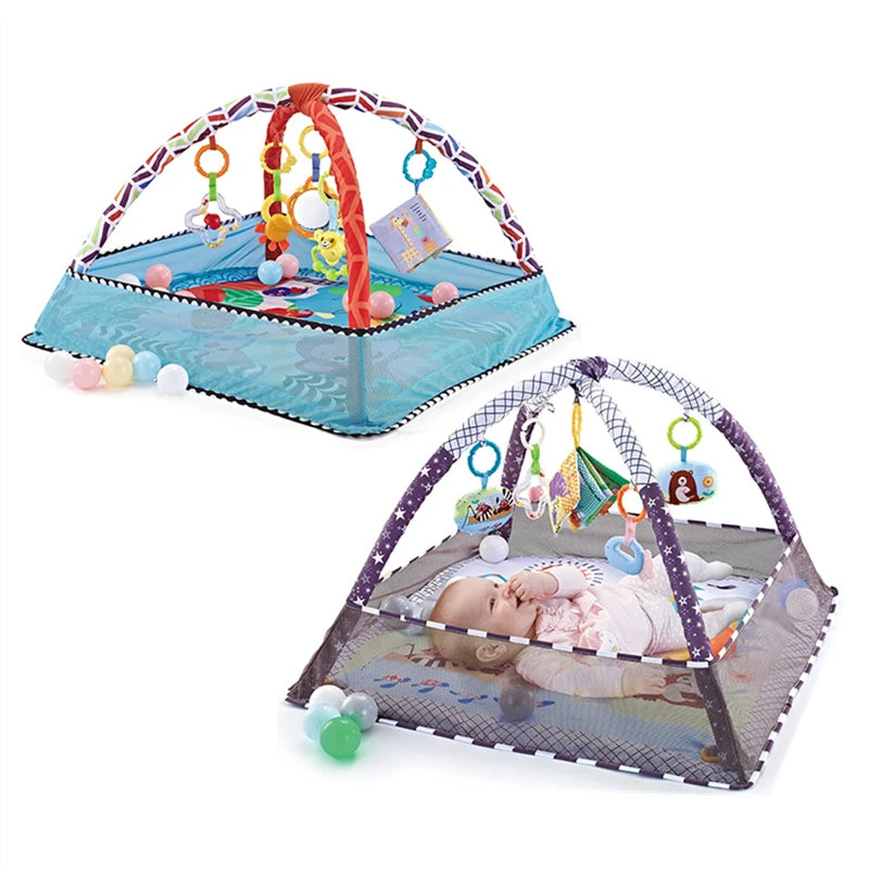 Baby Fitness Frame Crawling Mat - Multifunctional &amp; Educational Play Mat for Infants