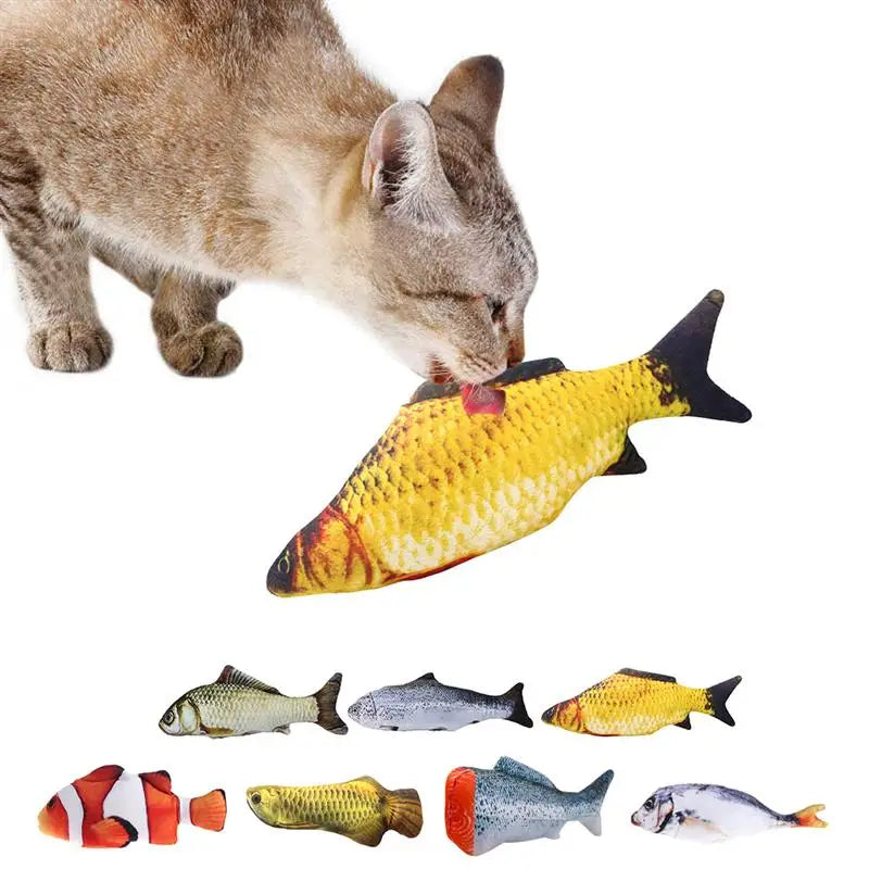 Cat 3D Fish Shape Catnip Toy