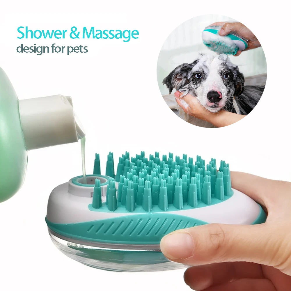 Luxury 2-in-1 Dog Bath Brush – Pamper Your Pet with Gentle Grooming and Massage