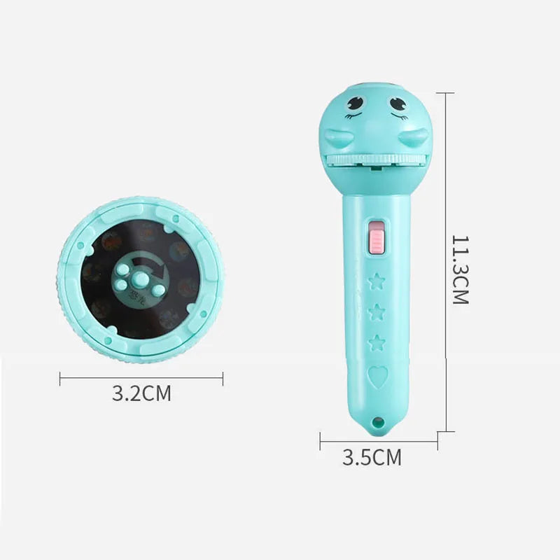 Baby Sleeping Flashlight Projector - Calming Night Light &amp; Educational Projector for Peaceful Sleep