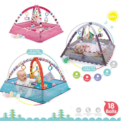 Baby Fitness Frame Crawling Mat - Multifunctional &amp; Educational Play Mat for Infants