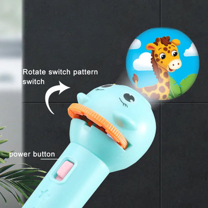 Baby Sleeping Flashlight Projector - Calming Night Light &amp; Educational Projector for Peaceful Sleep