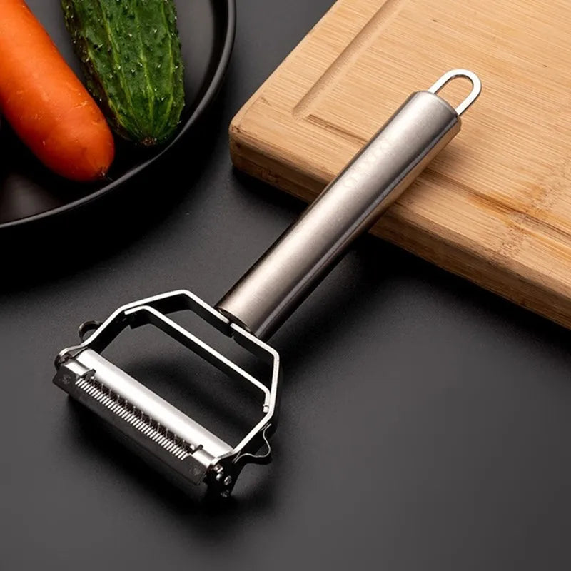 Multifunctional Vegetable &amp; Fruit Peeler – Stainless Steel Peeler for Effortless Peeling &amp; Slicing