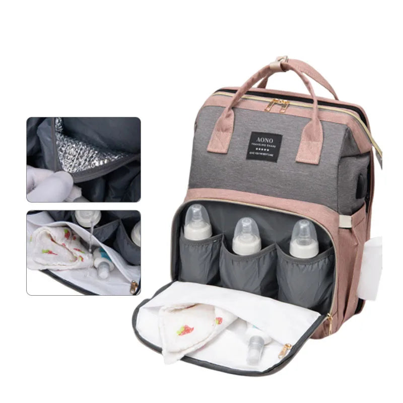 Versatile Baby Organizer Maternity Bag - Spacious Backpack with Multiple Compartments