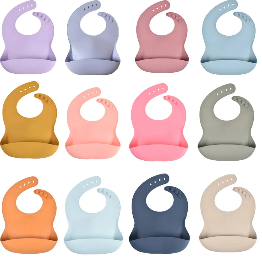 Baby Feeding Silicone Bibs  Baby Feeding Tableware Waterproof