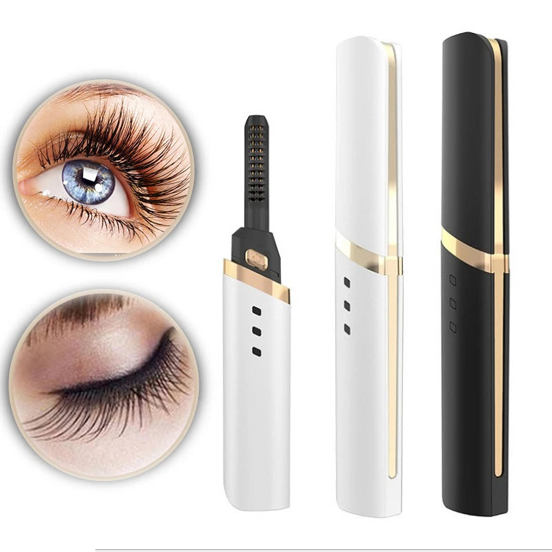 Magnetic Mini Electric Makeup Set – Heated Eyelash Curler for Effortless, Long-Lasting Curls