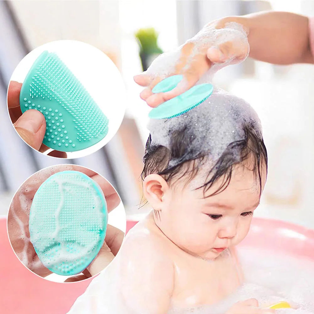 Baby Silicone Bath Brush – Gentle and Effective Infant Shampoo Brush for Bathing