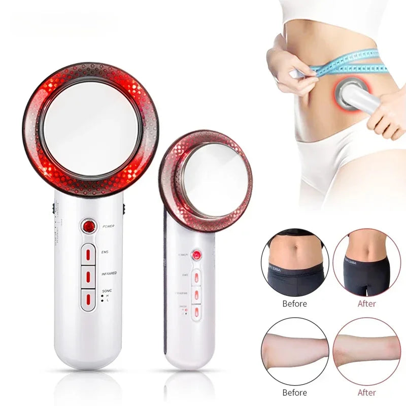 Ultrasonic 3-in-1 EMS Slimming Massager – Body Sculpting &amp; Anti-Aging Device