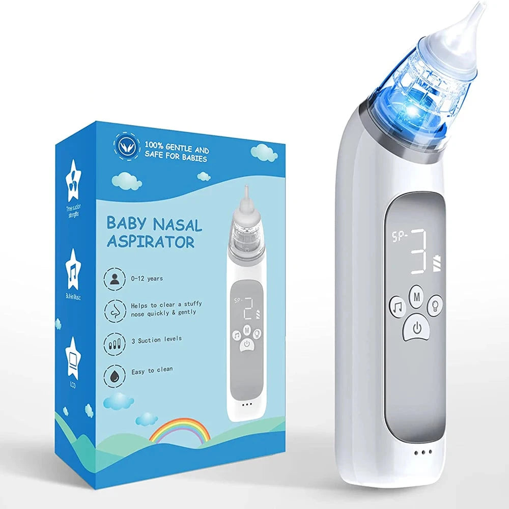 Baby Electric Nasal Aspirator with Soothing Music – Gentle and Effective Mucus Removal