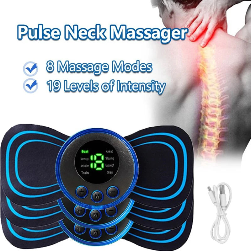 Electric Neck Massager – Advanced EMS Pulse Technology for Ultimate Relaxation and Pain Relief