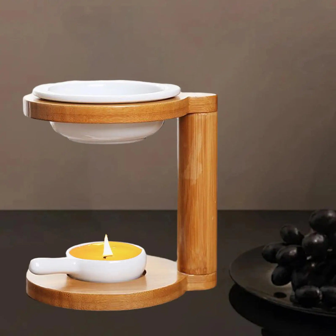 Aromatherapy Bamboo Candle Holder