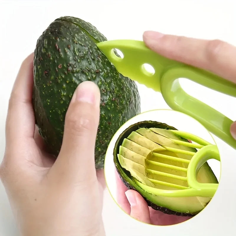 Multifunctional 3 in 1 Avocado Slicer