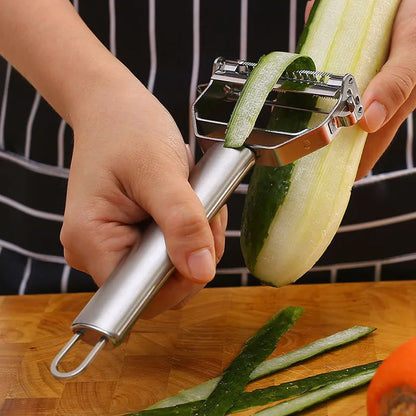 Multifunctional Vegetable &amp; Fruit Peeler – Stainless Steel Peeler for Effortless Peeling &amp; Slicing