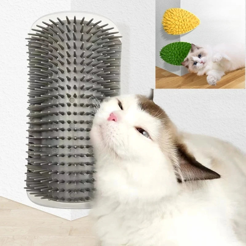 Cat Scratching Massager Brush – Self-Grooming and Hair Removal Tool for Cats