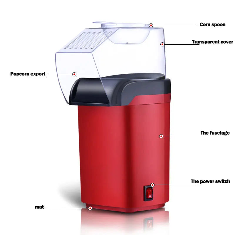 Electric Mini Popcorn Maker - Fast, Healthy, and Convenient Popcorn Machine