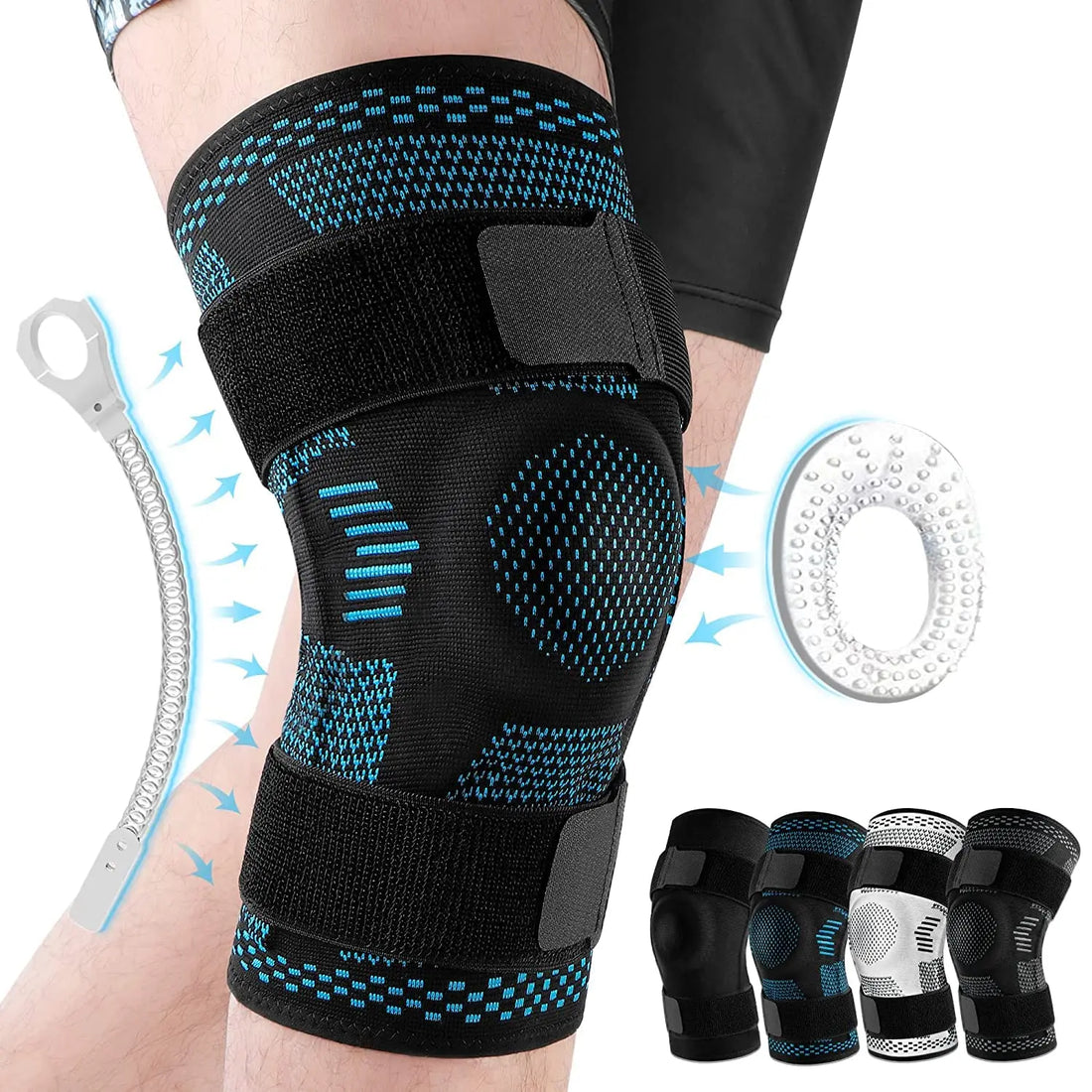 Sports Injury Recovery Knee Pad – Neoprene Knee Brace for Meniscus Tear, ACL, and Tendonitis Pain Relief