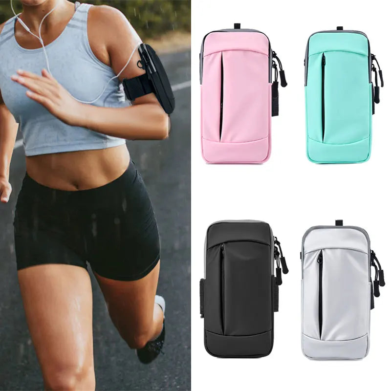 Gym Running Arm Bag – Waterproof and Reflective Mobile Phone Holder for Active Lifestyles