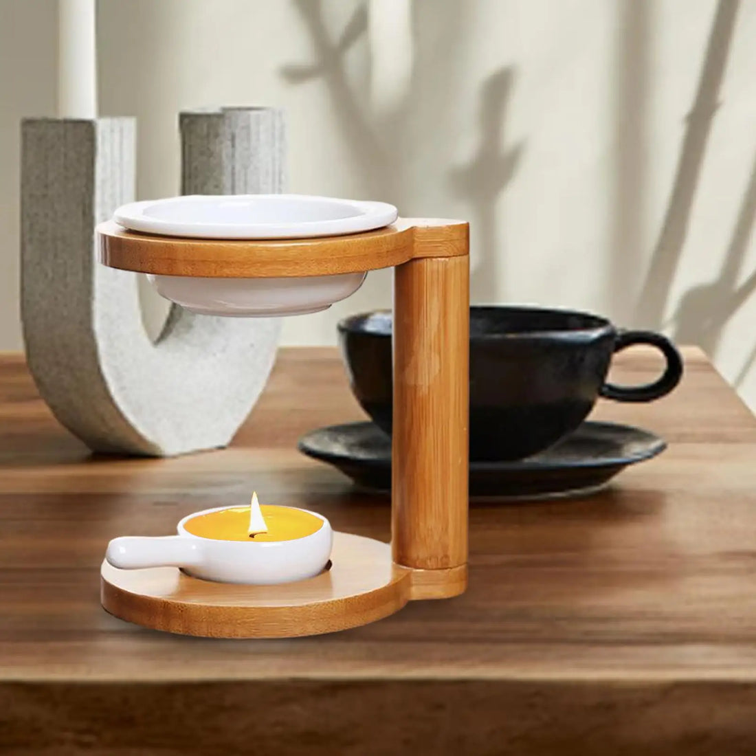 Aromatherapy Bamboo Candle Holder