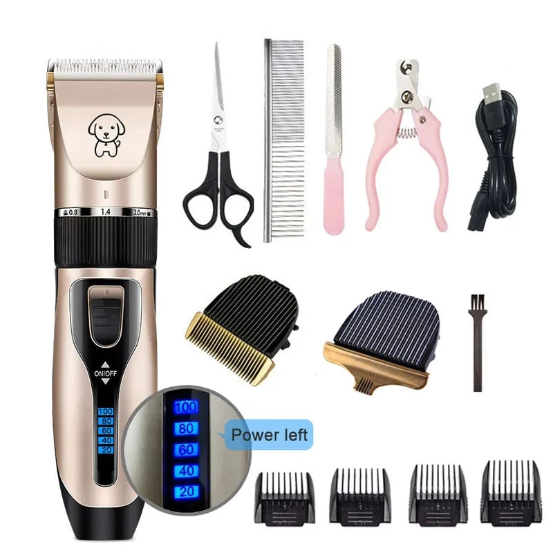 Dog Hair Grooming Trimmer – Rechargeable and Low-Noise Pet Hair Clipper for Precise Grooming