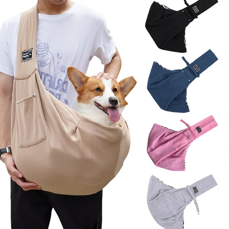 Pet Crossbody Sling Carrier Bag – Stylish &amp; Comfortable Travel Companion for Pets