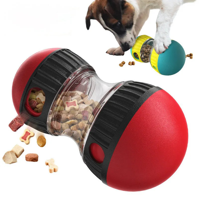 Dog Tumbler Leaky Food Ball Toy for Mental Stimulation and Slow Feeding