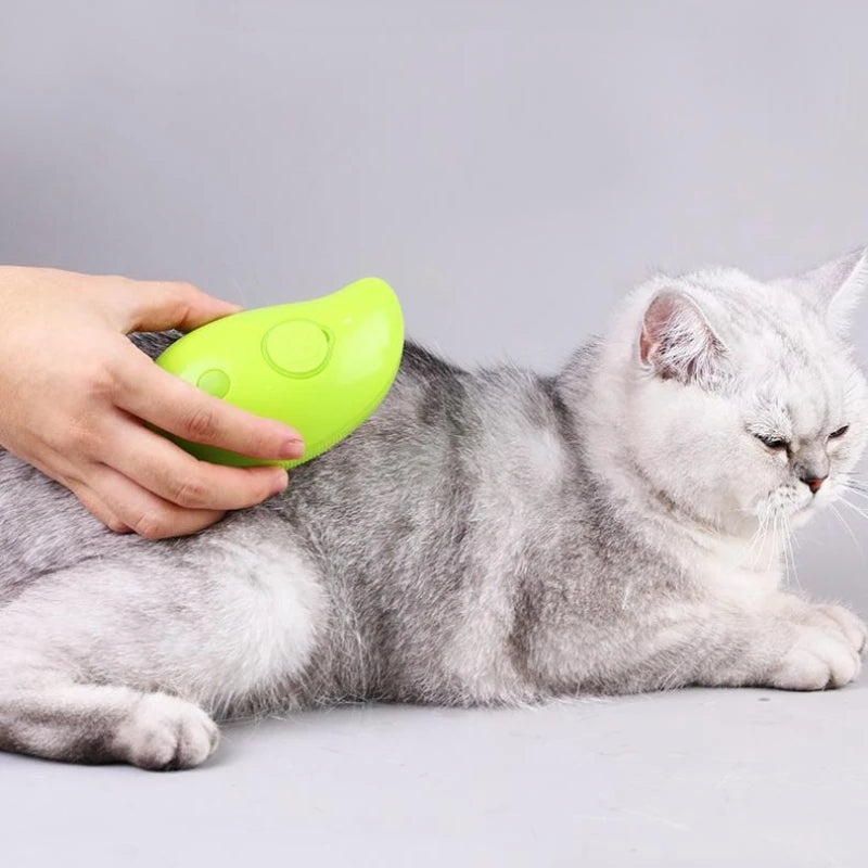 Cat 3 in 1 Steam Brush – Ultimate Grooming Tool for Healthier, Shinier Coats