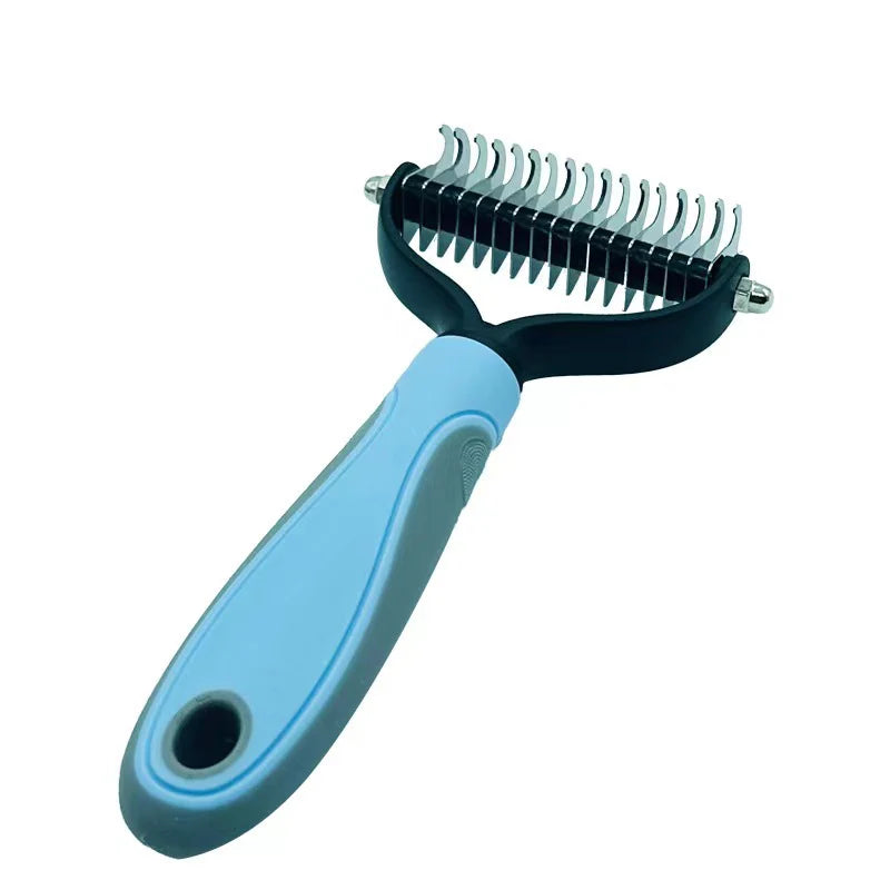 Professional Pet Deshedding Brush - Effective Grooming for Cats and Dogs