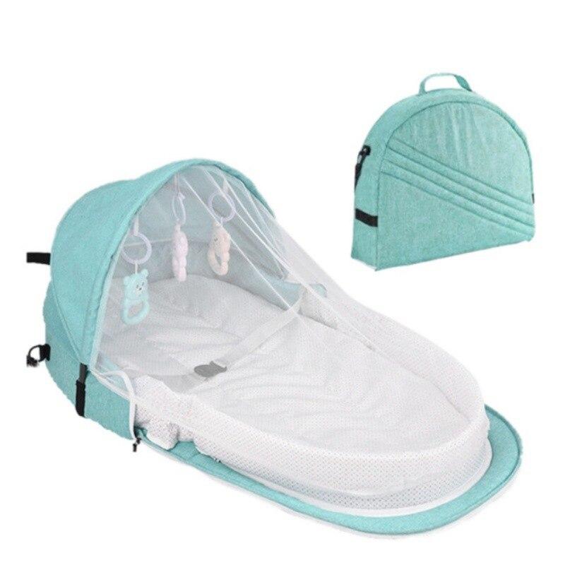 Multipurpose Foldable Baby Bed with Mosquito Net - Portable Travel Cot for Newborns