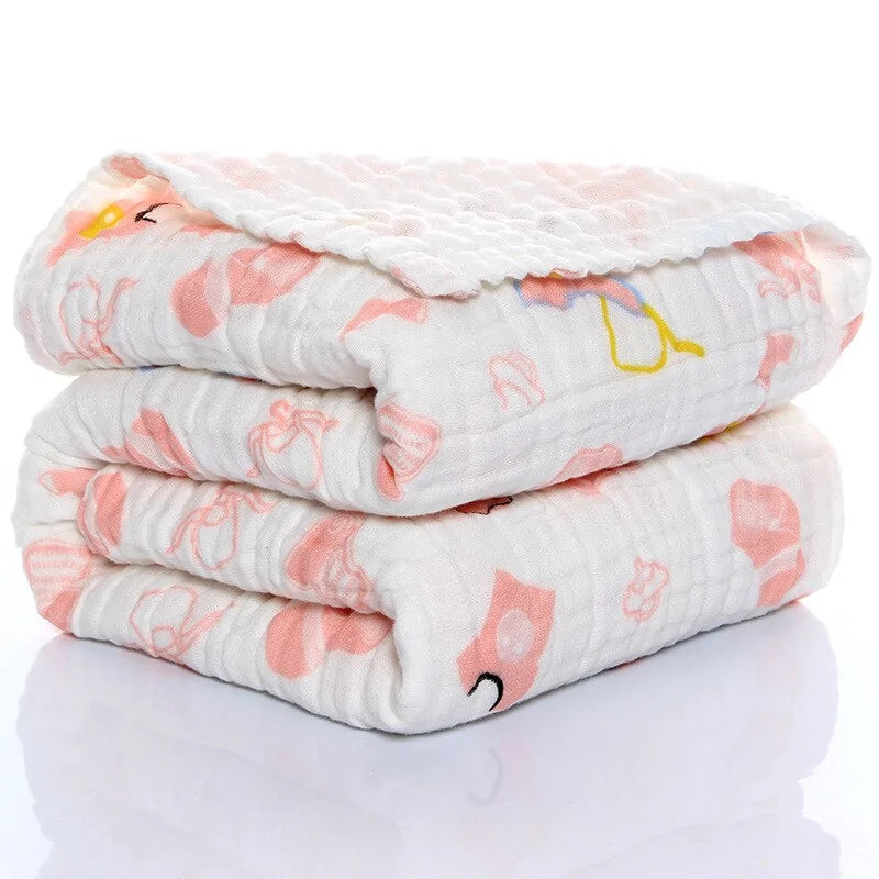 Baby Swaddle Wrap - Soft Organic Cotton Muslin Swaddle Wrap Organic Baby Blankets - Lightweight, Breathable, Large 105cm x 105cm