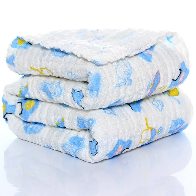 Baby Swaddle Wrap - Soft Organic Cotton Muslin Swaddle Wrap Organic Baby Blankets - Lightweight, Breathable, Large 105cm x 105cm